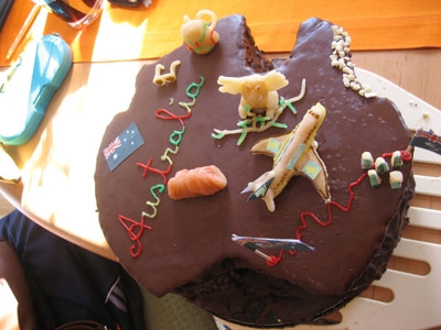 Aussi-Geburtstagskuchen